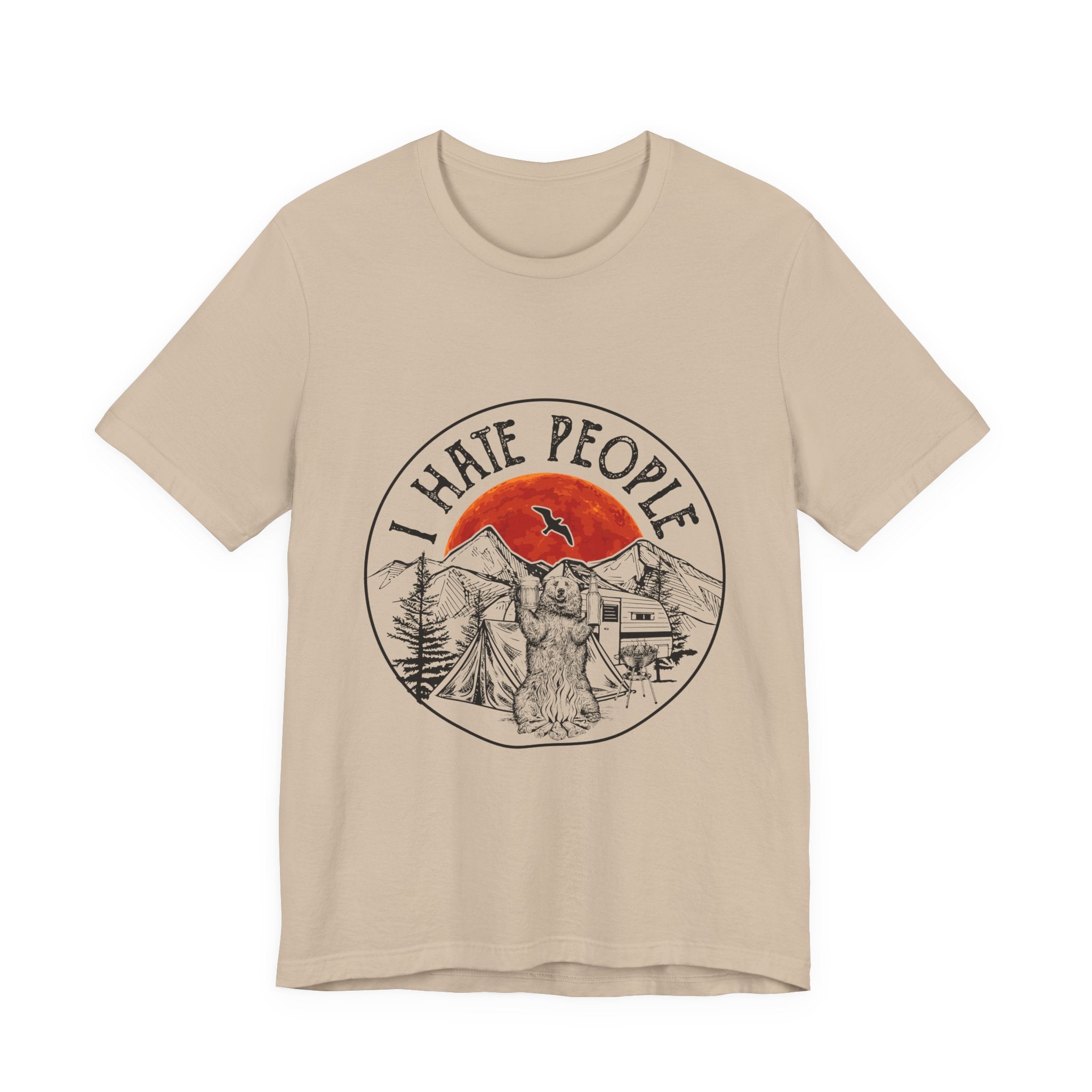 "I HATE PEOPLE" T-Shirt | Bear Camper Gift