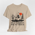 Hello Darkness My Old Friend T-Shirt | Hippie Halloween Gift