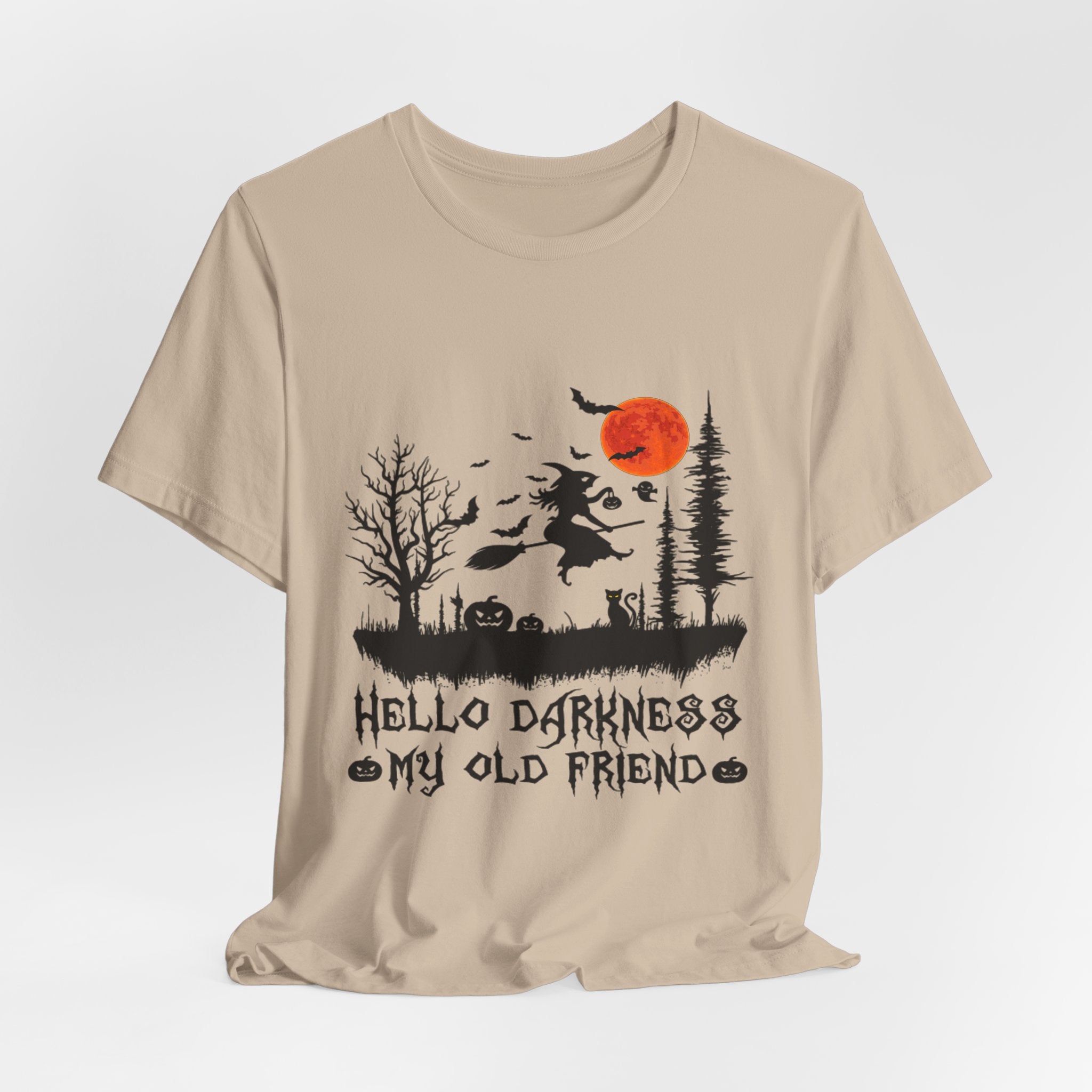 Hello Darkness My Old Friend T-Shirt | Hippie Halloween Gift