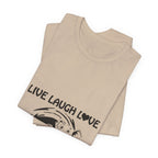 Live Laugh Love Elephants T-Shirt | Elephant Lover Gift