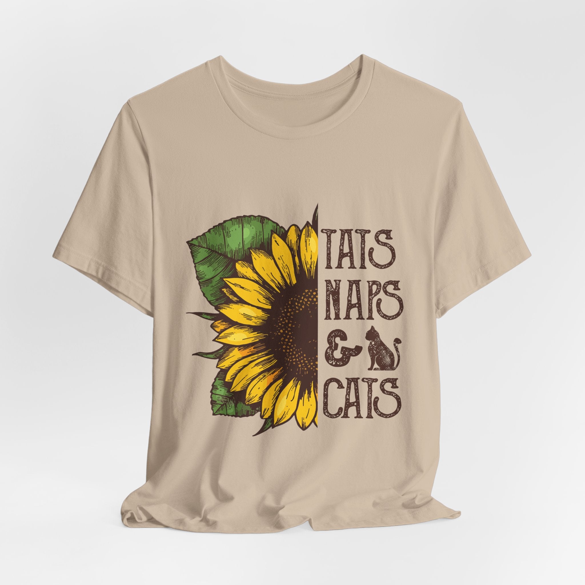 Sunflower TAIS NAPS & CAIS Tee | Cat Lover Gift