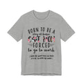 Born To Be A Stay-At-Home Cat Mom T-Shirt | Funny Cat Mom Gift