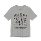 Born To Be A Stay-At-Home Cat Mom T-Shirt | Funny Cat Mom Gift
