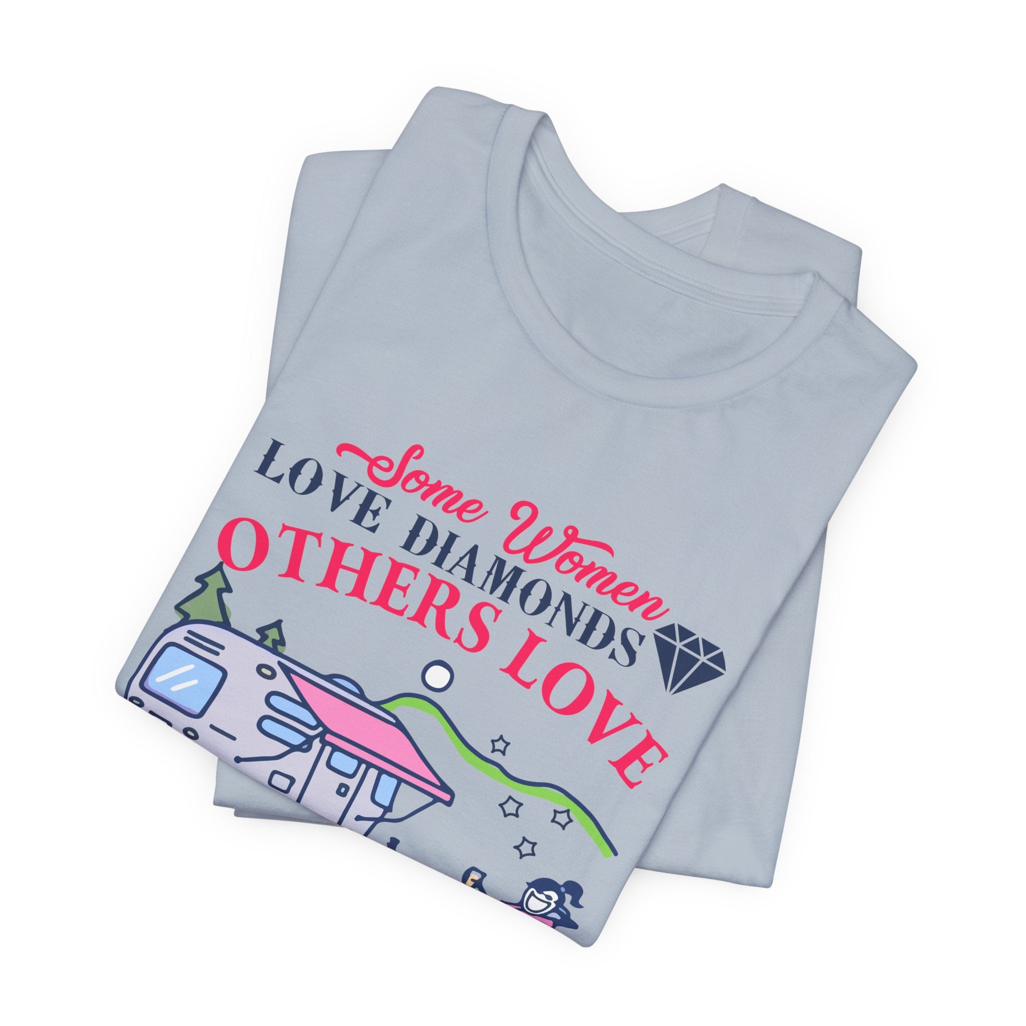 Camper Hot Coffee Campfire T-Shirt | Outdoor Woman Gift