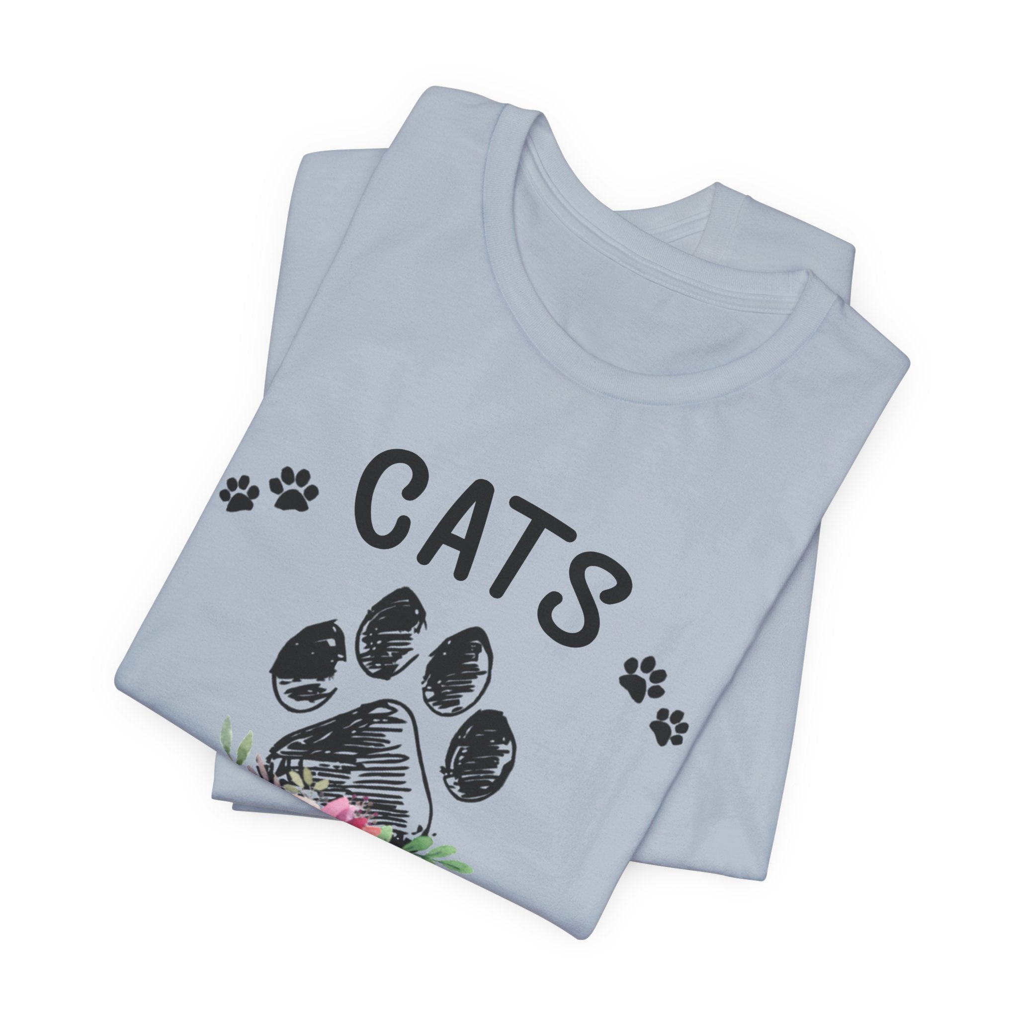 Cats Make Me Happy Humans Make My Head Hurt T-Shirt | Cat Lover Gift