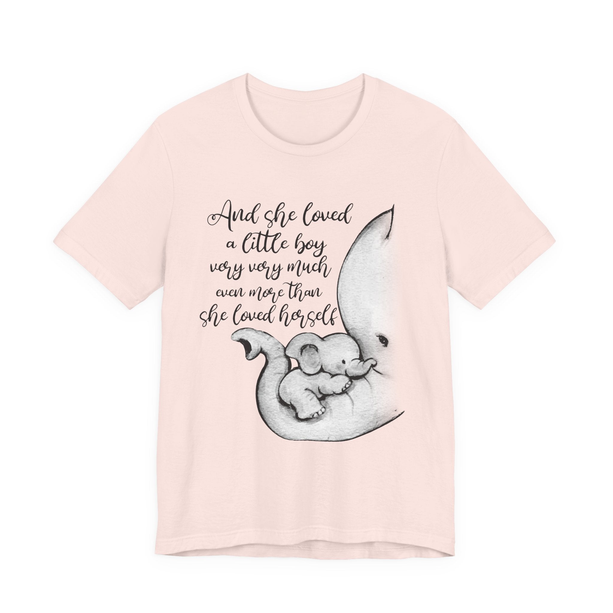 She Loved A Little Boy Elephant T-Shirt | Mom & Son Gift