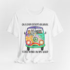 Dark Desert Highway Cats T-Shirt | Groovy Cat Lover Gift