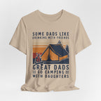 Great Dads Go Camping With Daughters T-Shirt | Camping Dad Gift