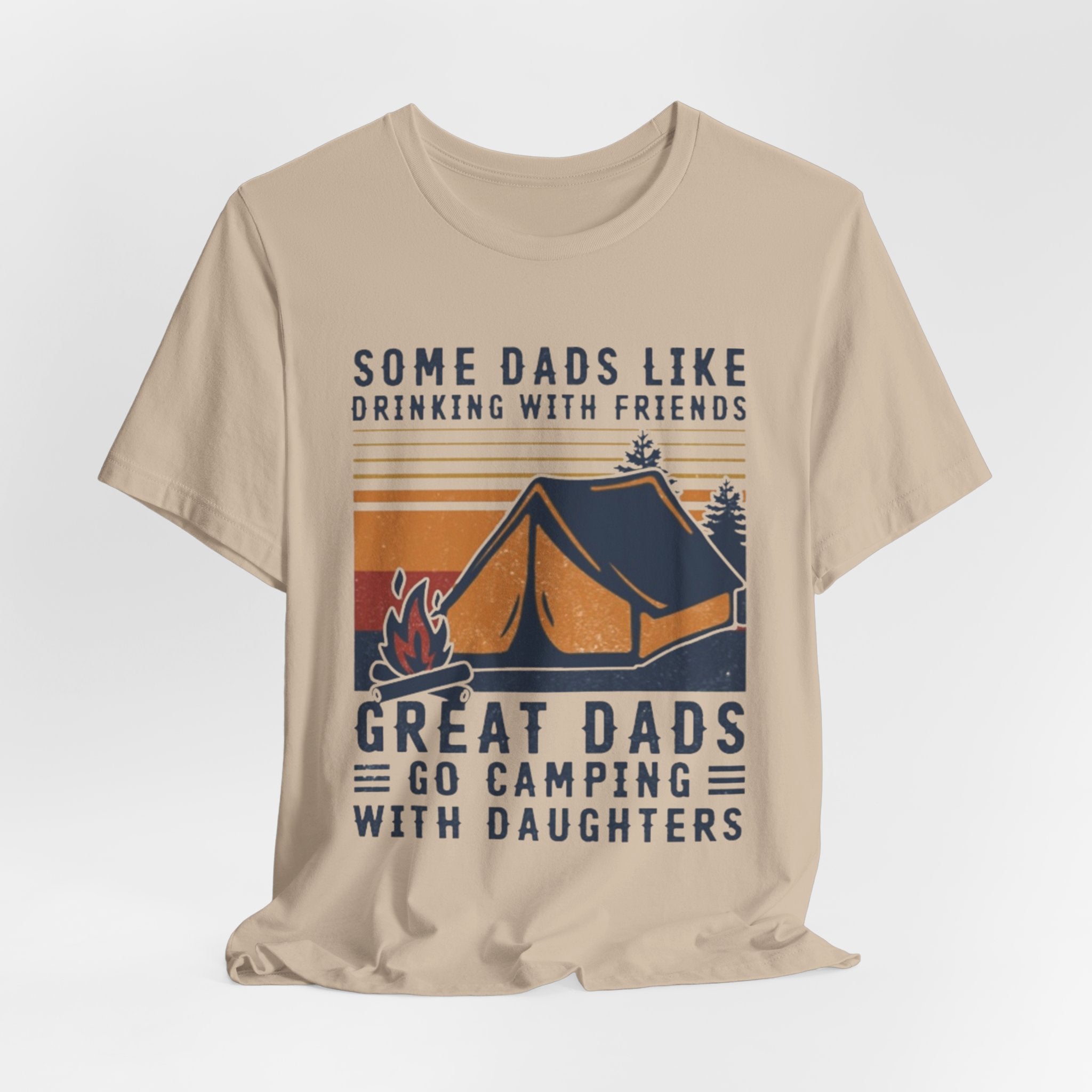 Great Dads Go Camping With Daughters T-Shirt | Camping Dad Gift