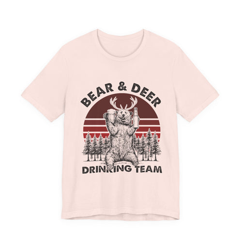Bear & Deer Drinking Team T-Shirt | Campers Gift