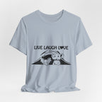 Live Laugh Love Elephants T-Shirt | Elephant Lover Gift