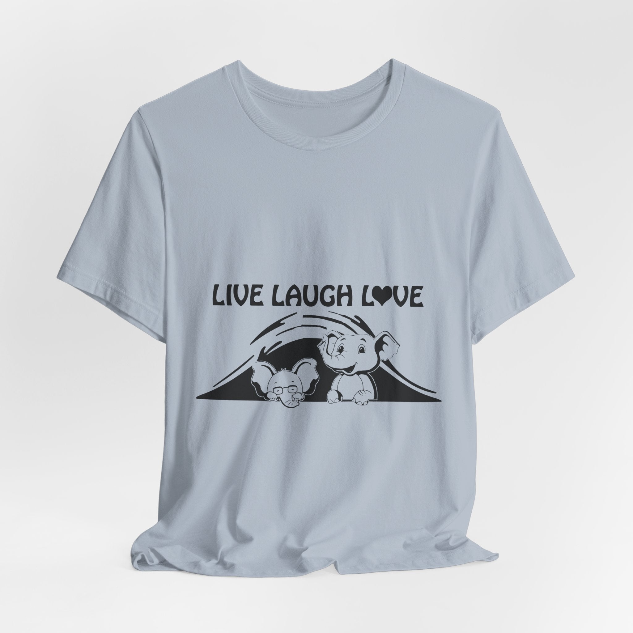 Live Laugh Love Elephants T-Shirt | Elephant Lover Gift