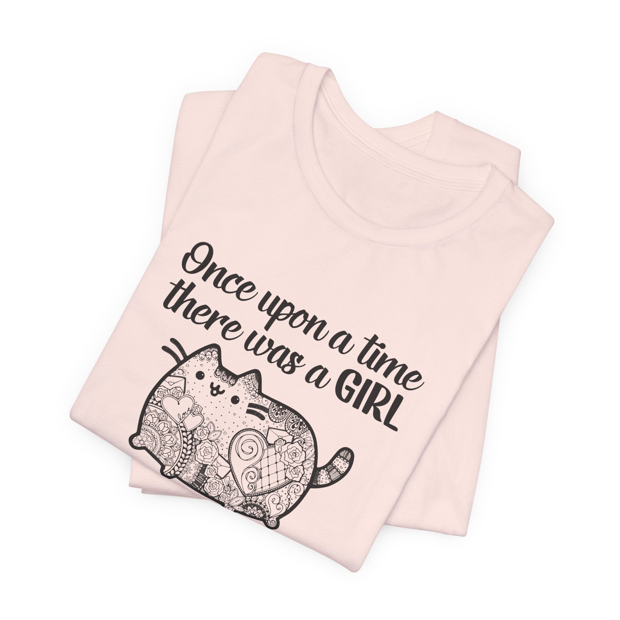 Once Upon a Time Cat & Tattoos T-Shirt | Tattooed Cat Lover Gift