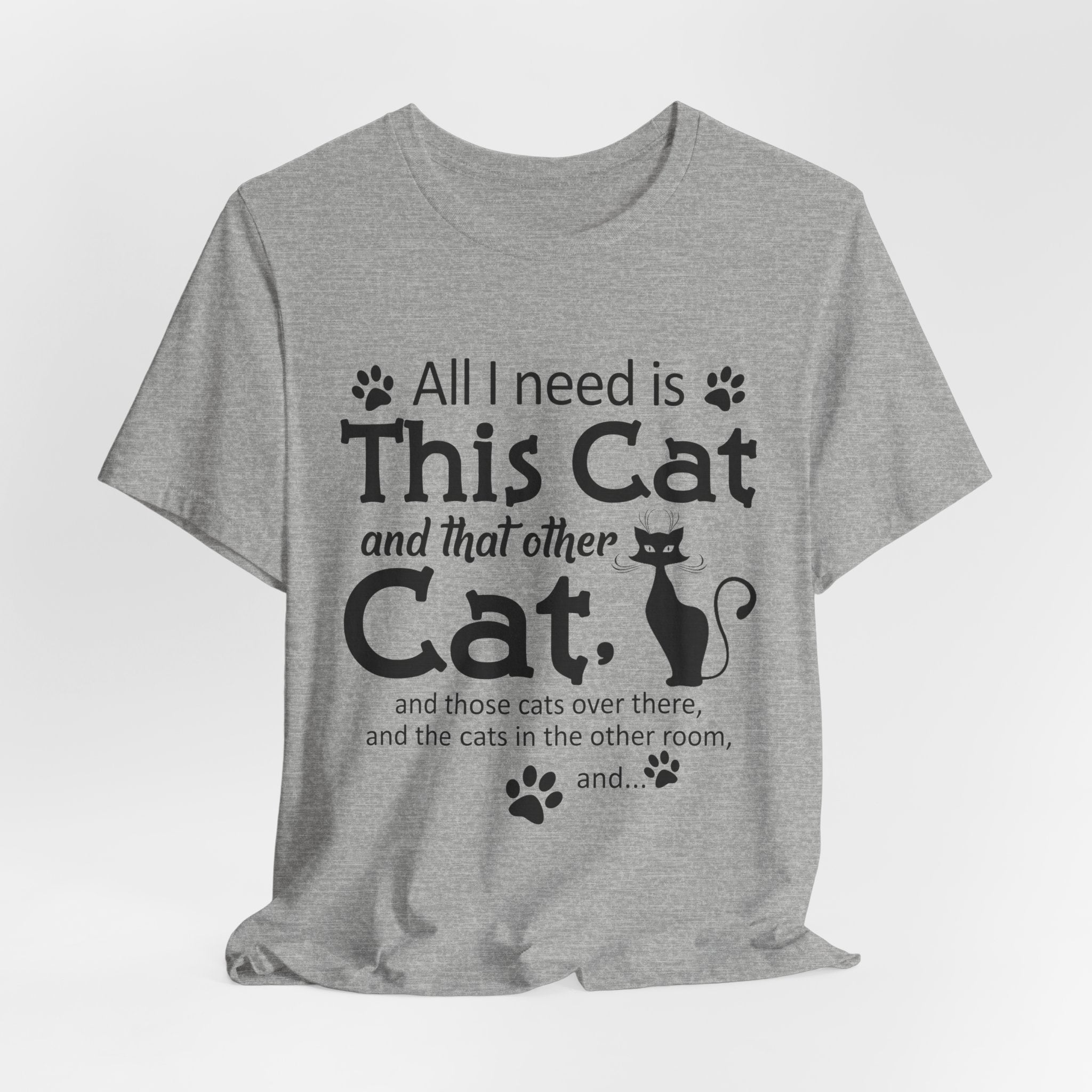All I Need Is This Cat T-Shirt | Crazy Cat Lover Gift
