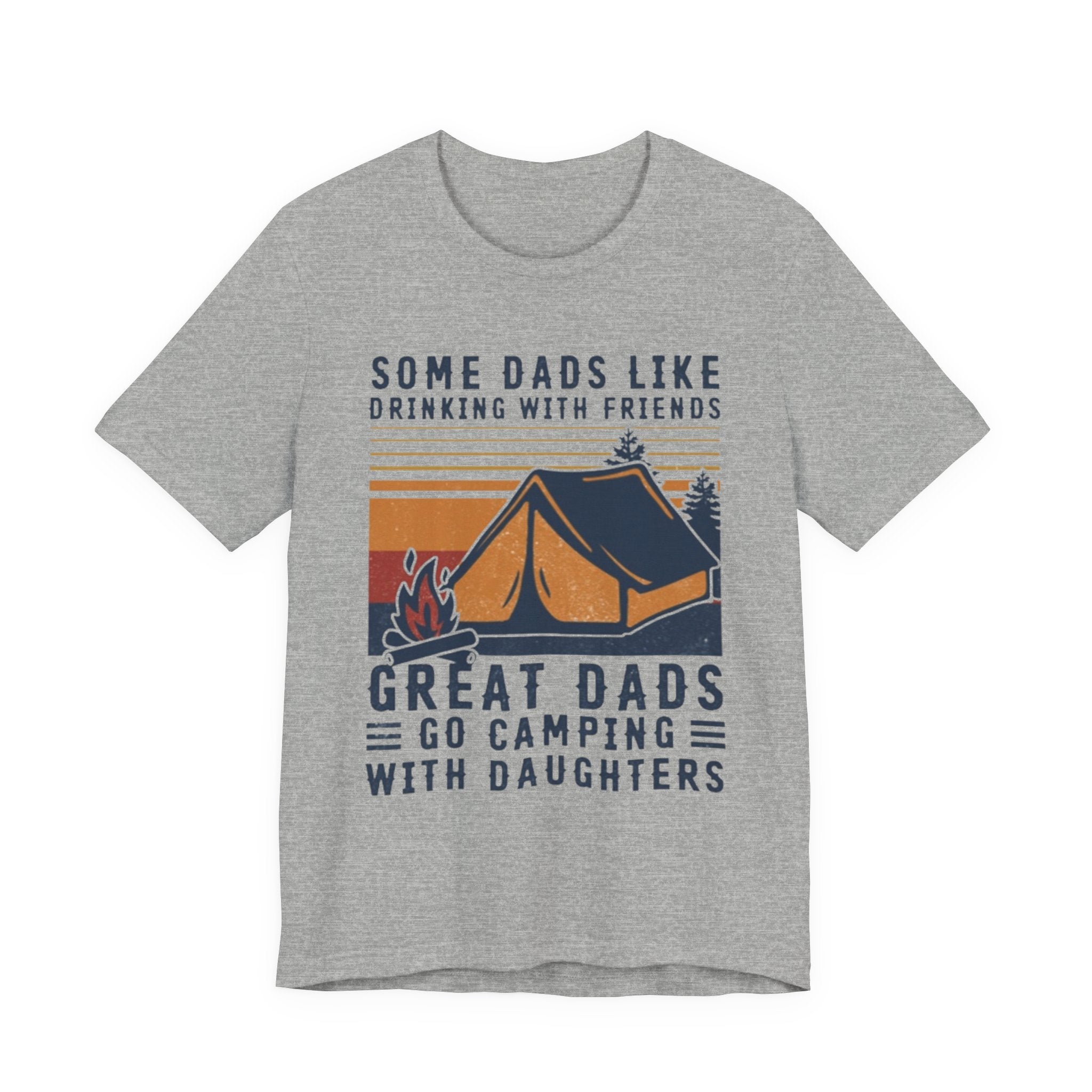 Great Dads Go Camping With Daughters T-Shirt | Camping Dad Gift