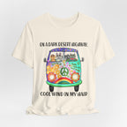 On A Dark Desert Highway Cats T-Shirt | Cat Lover Gift