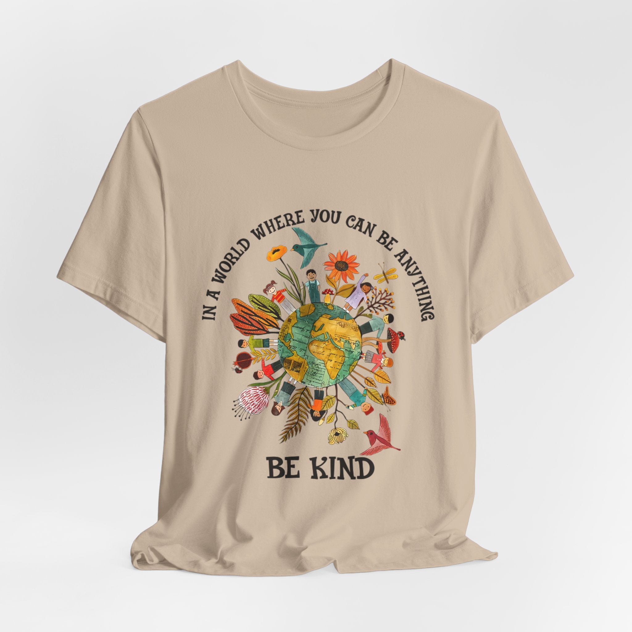 In A World Be Kind T-Shirt | Hippie Soul Gift