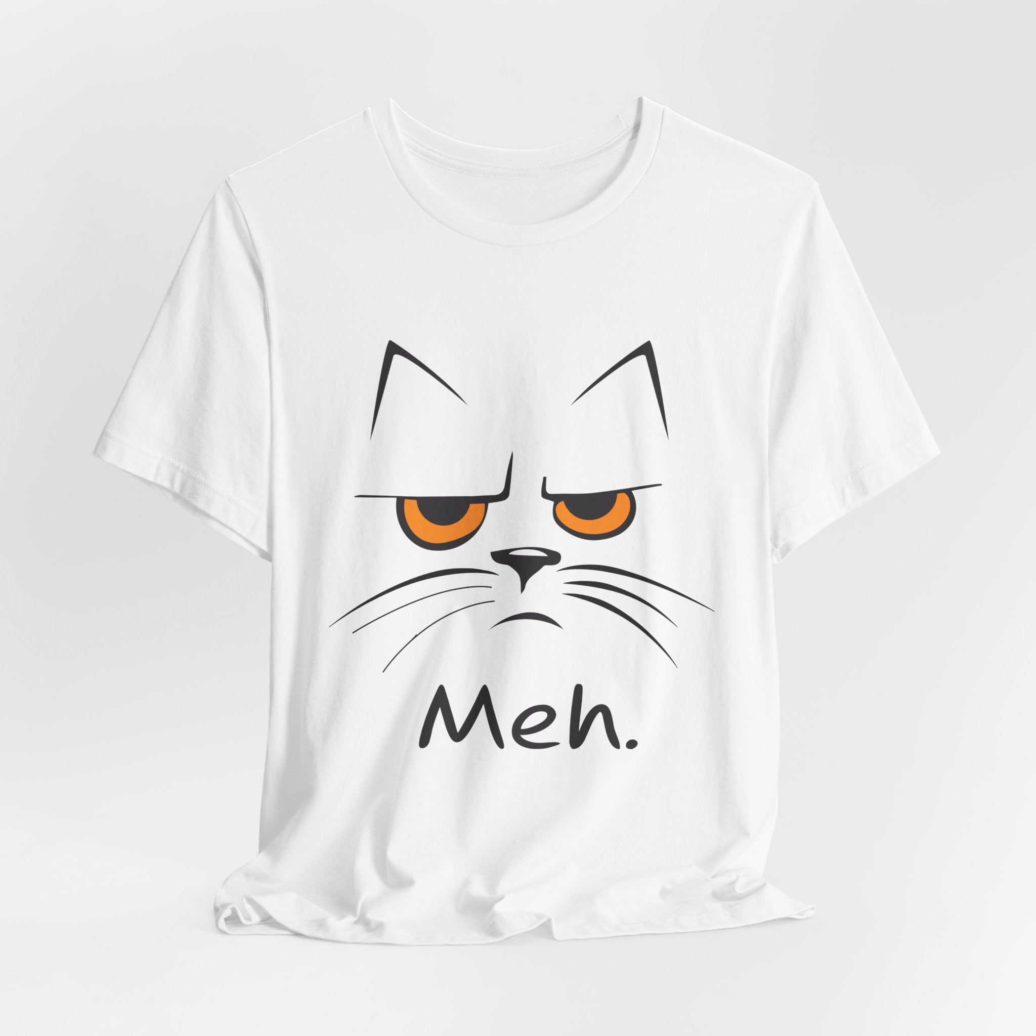 Meh. Grumpy Cat T-Shirt | Relatable Cat Lover Gift