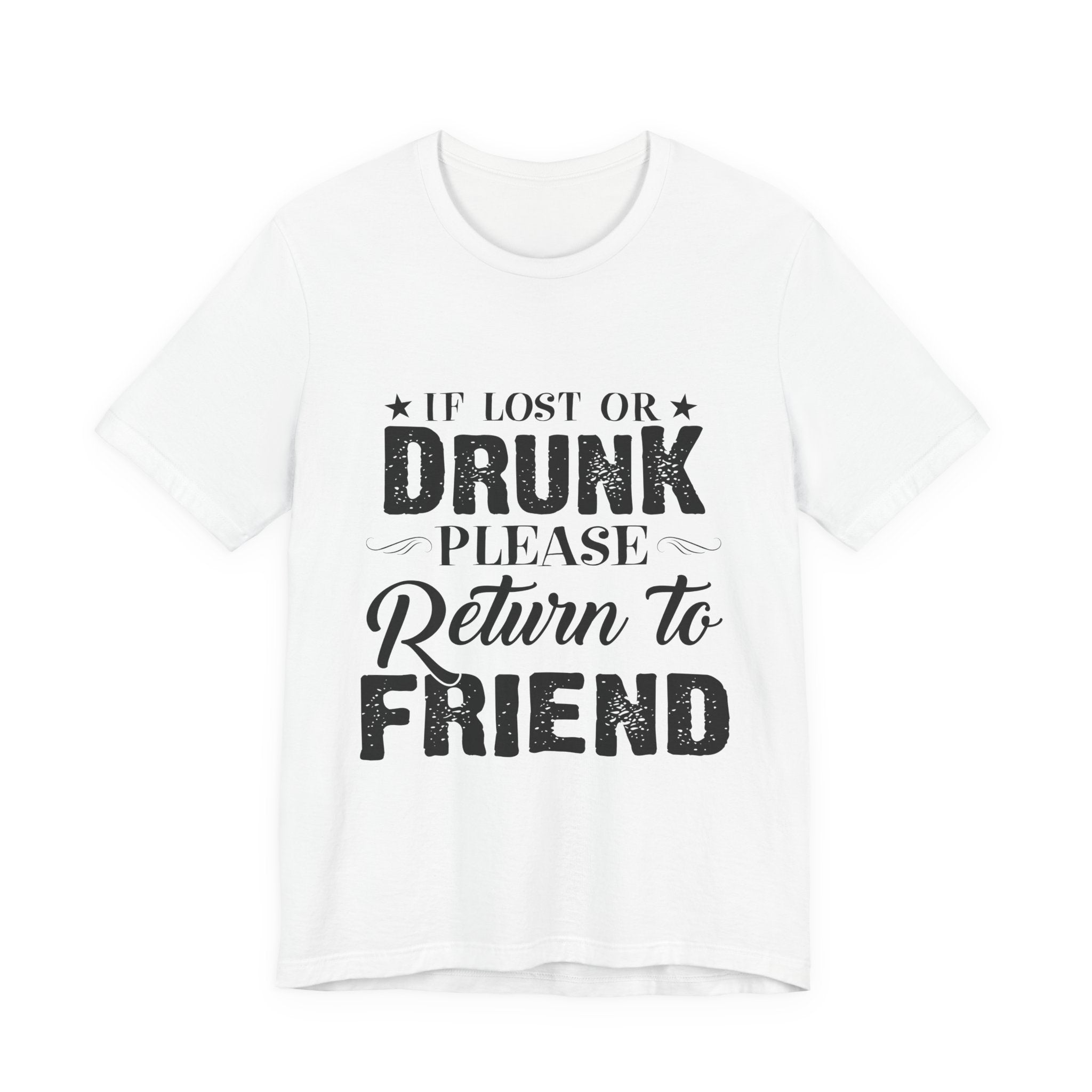 Lost Or Drunk Camping Tee | Campfire Party Gift