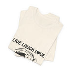 Live Laugh Love Elephants T-Shirt | Elephant Lover Gift