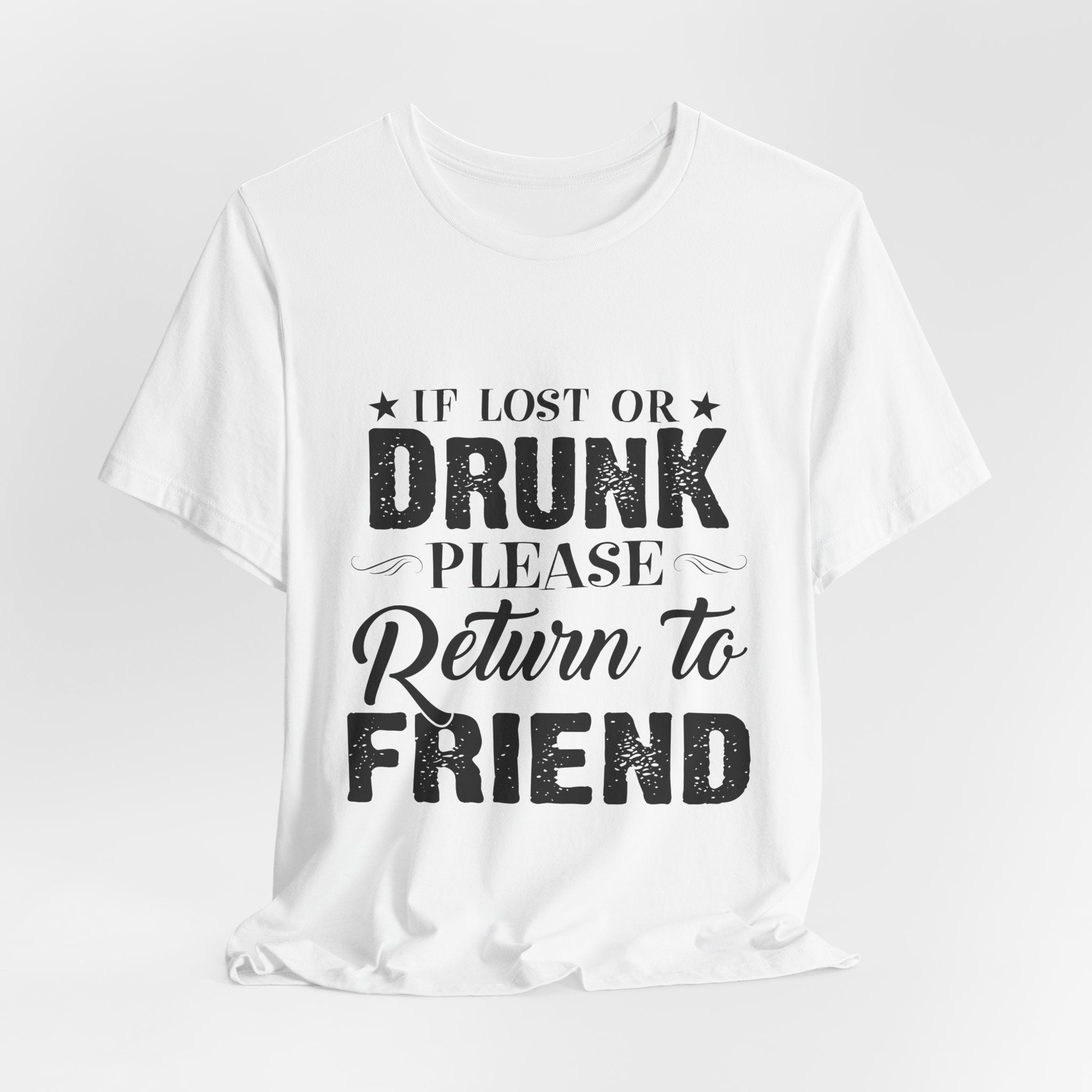 Lost Or Drunk Camping Tee | Campfire Party Gift