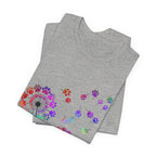 Paw Print Dandelion T-Shirt | Dog Lover Gift for Fur Parents