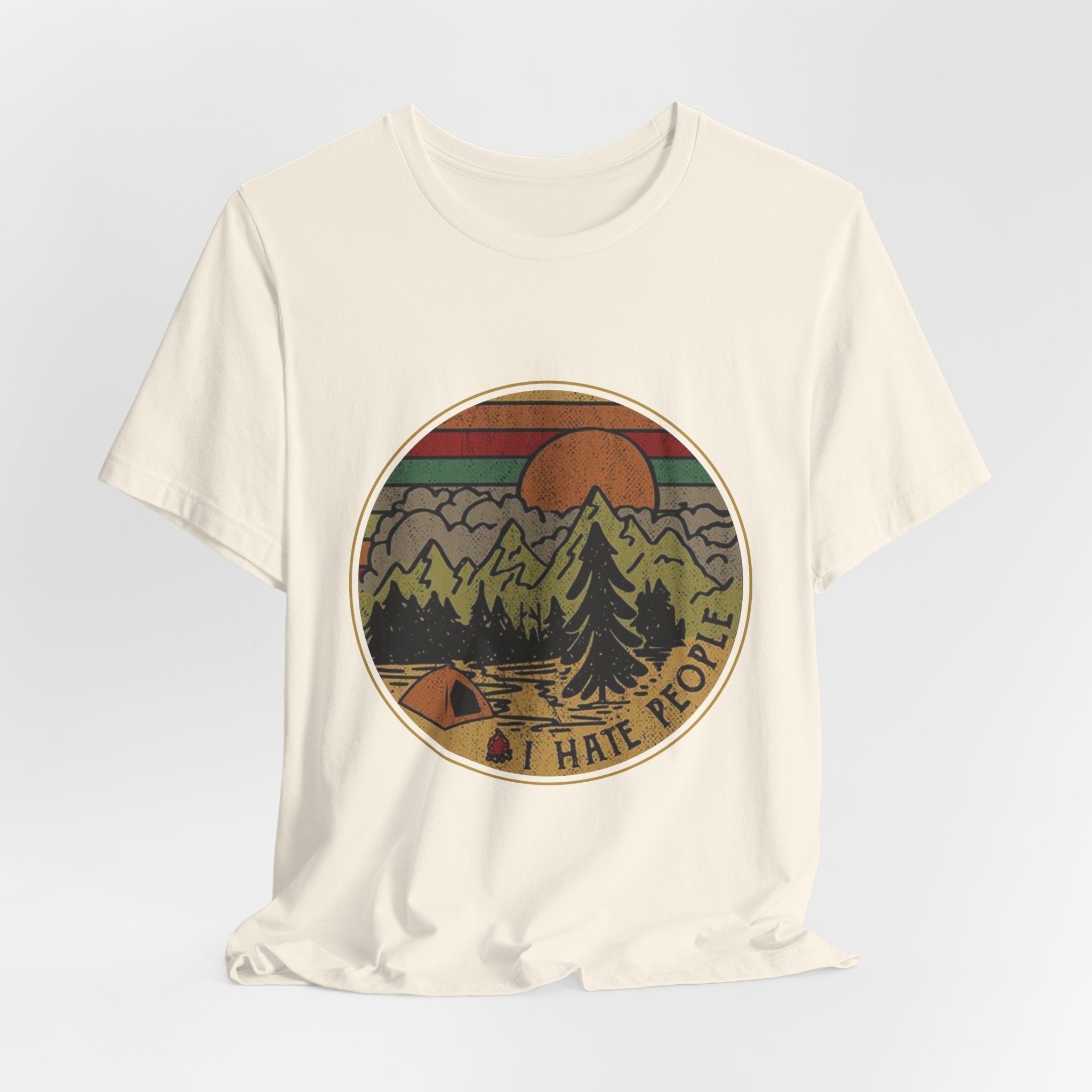 I Hate People T-Shirt | Solitary Camper Gift
