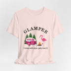 GLAMPER I Camp With Style T-Shirt | Glamping Lover Gift