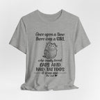 Girl Who Loved Cats & Tattoos T-Shirt | Cat Lover Gift
