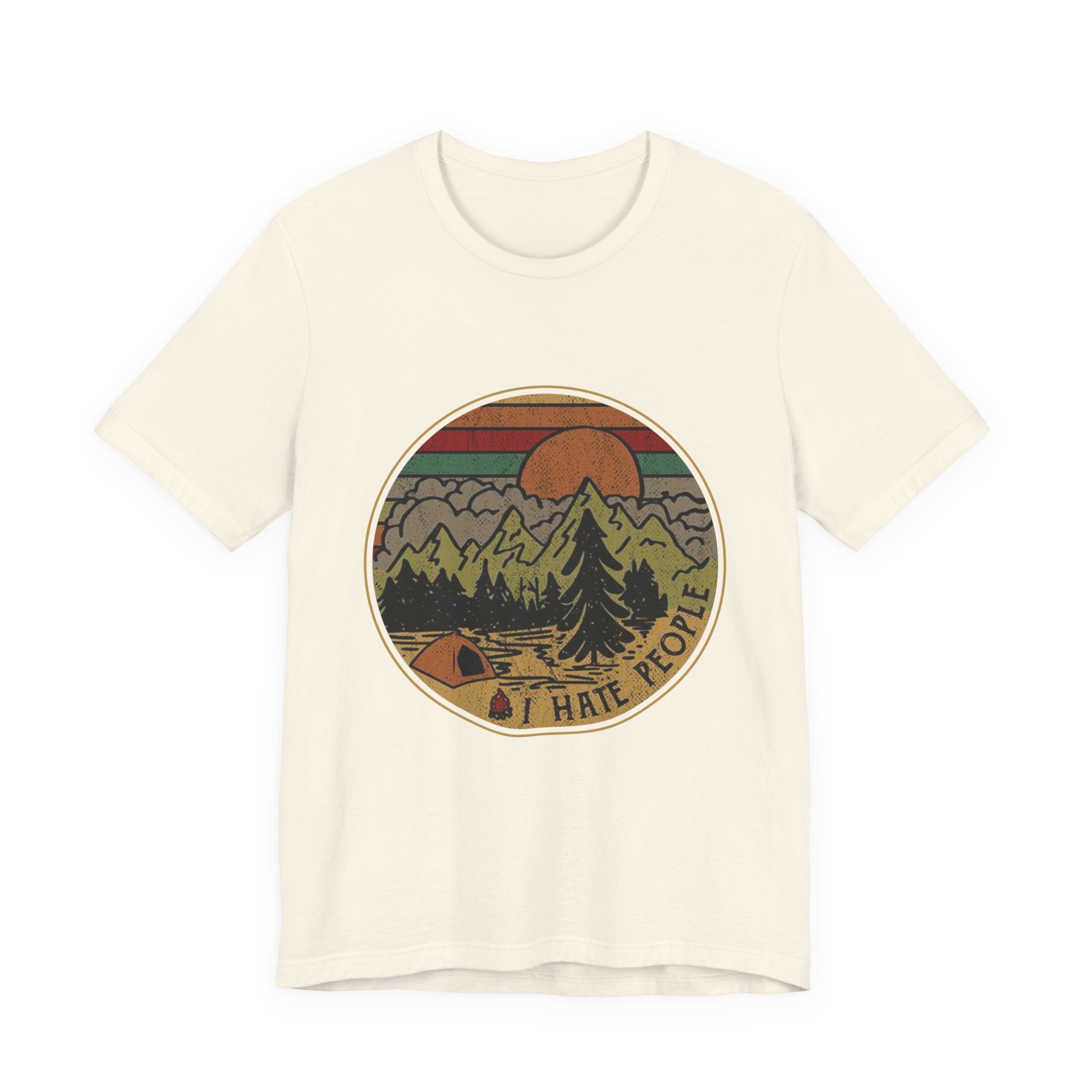 I Hate People T-Shirt | Solitary Camper Gift