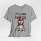 No I Don't Care Cat T-Shirt | Sassy Cat Lover Gift