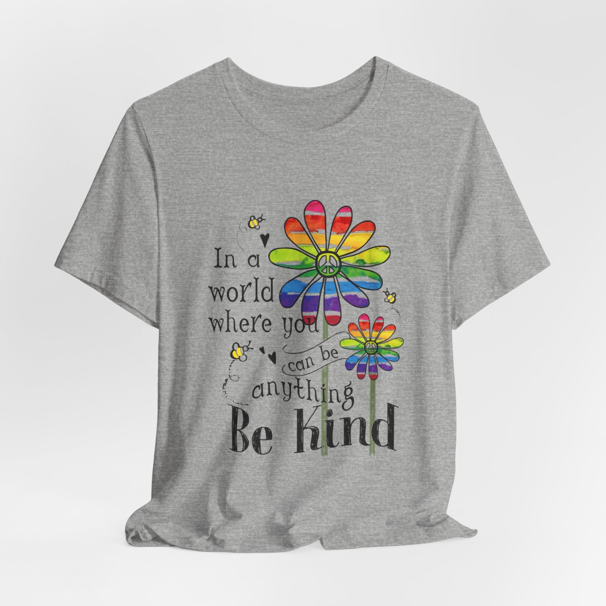 In A World Be Kind T-Shirt | Peace Lover Gift