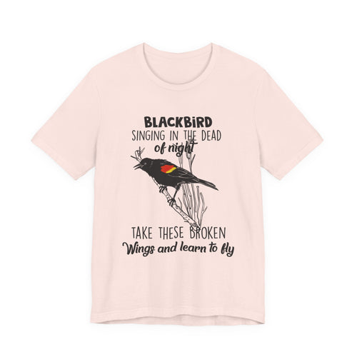 Blackbird Learn to Fly T-Shirt | Free Spirit Hippie Gift