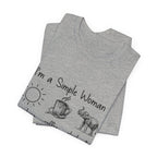 Simple Woman Sunshine Coffee Elephant T-Shirt | Elephant Lover Gift