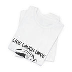 Live Laugh Love Elephants T-Shirt | Elephant Lover Gift