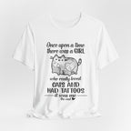 Once Upon a Time Cat & Tattoos T-Shirt | Tattooed Cat Lover Gift