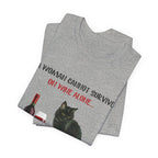 Wine & Cat Lover T-Shirt | Funny Cat Mom Gift