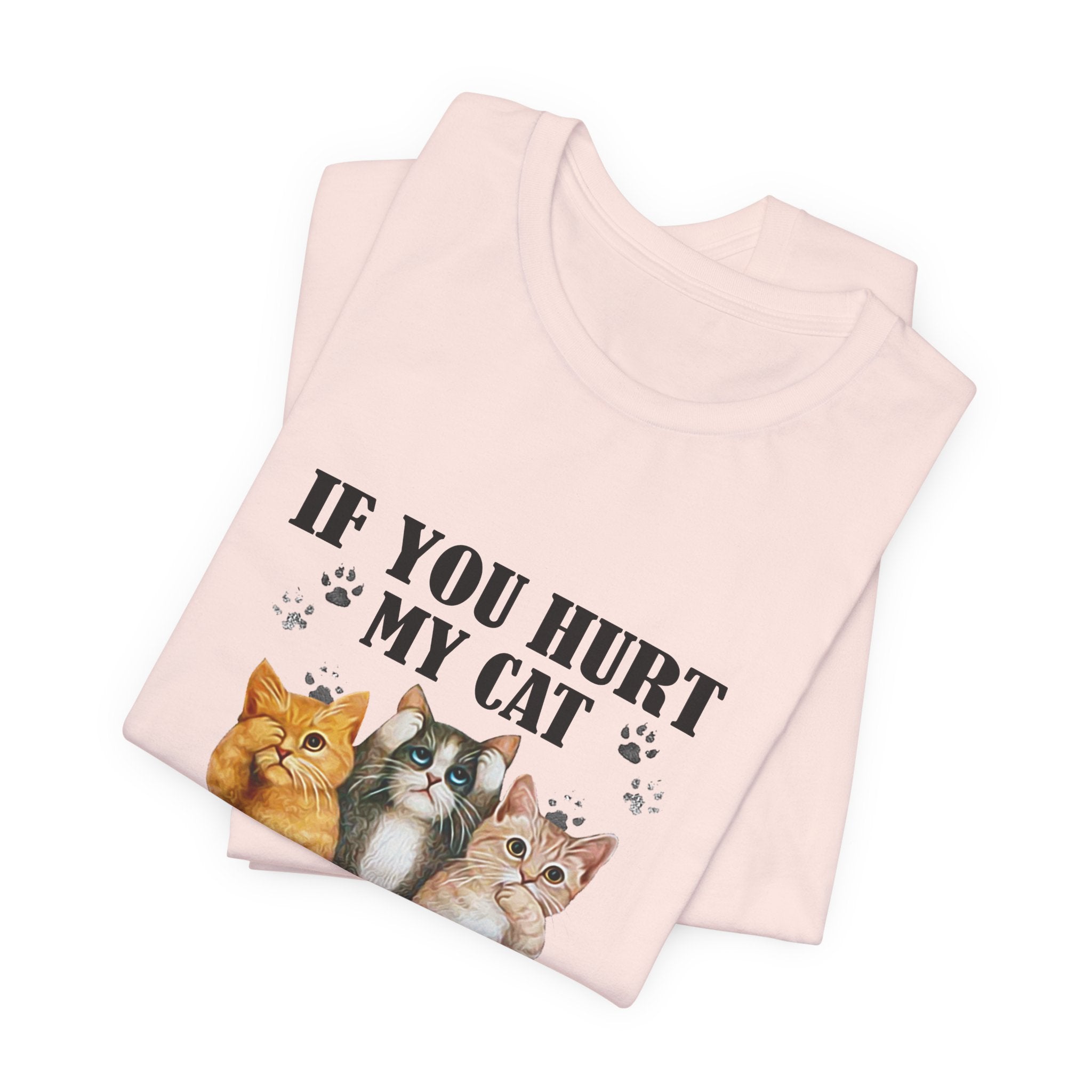 If You Hurt My Cat T-Shirt | Protective Cat Lover Gift