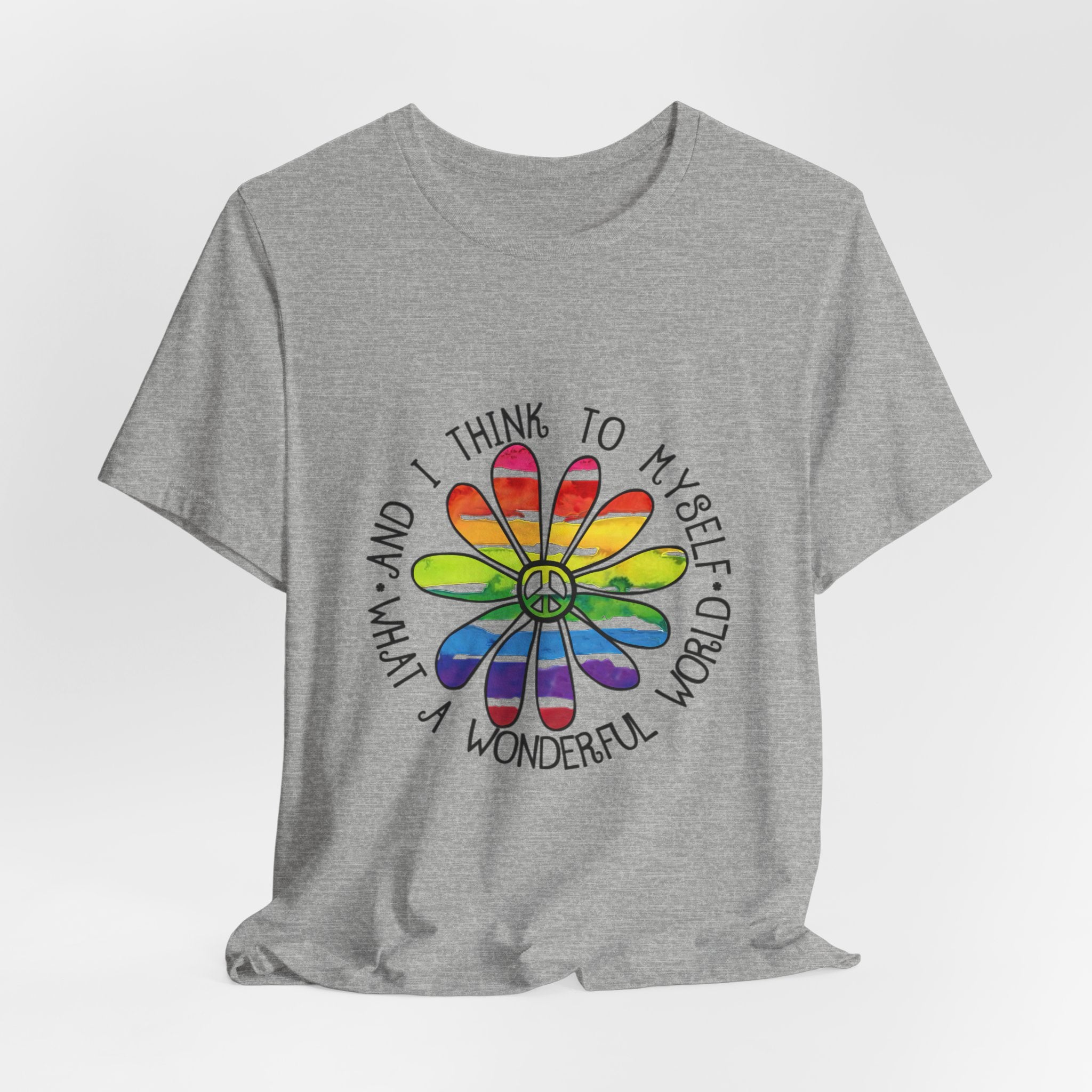 What A Wonderful World T-Shirt | Hippie Peace Lover Gift