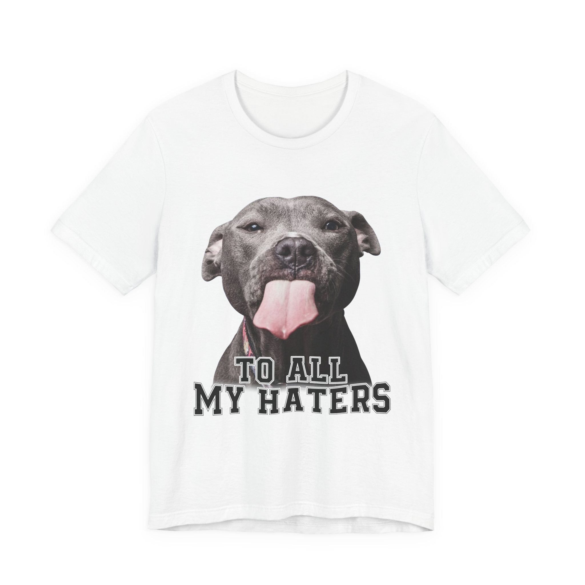 To All My Haters T-Shirt | Sassy Pitbull Dog Lover Gift