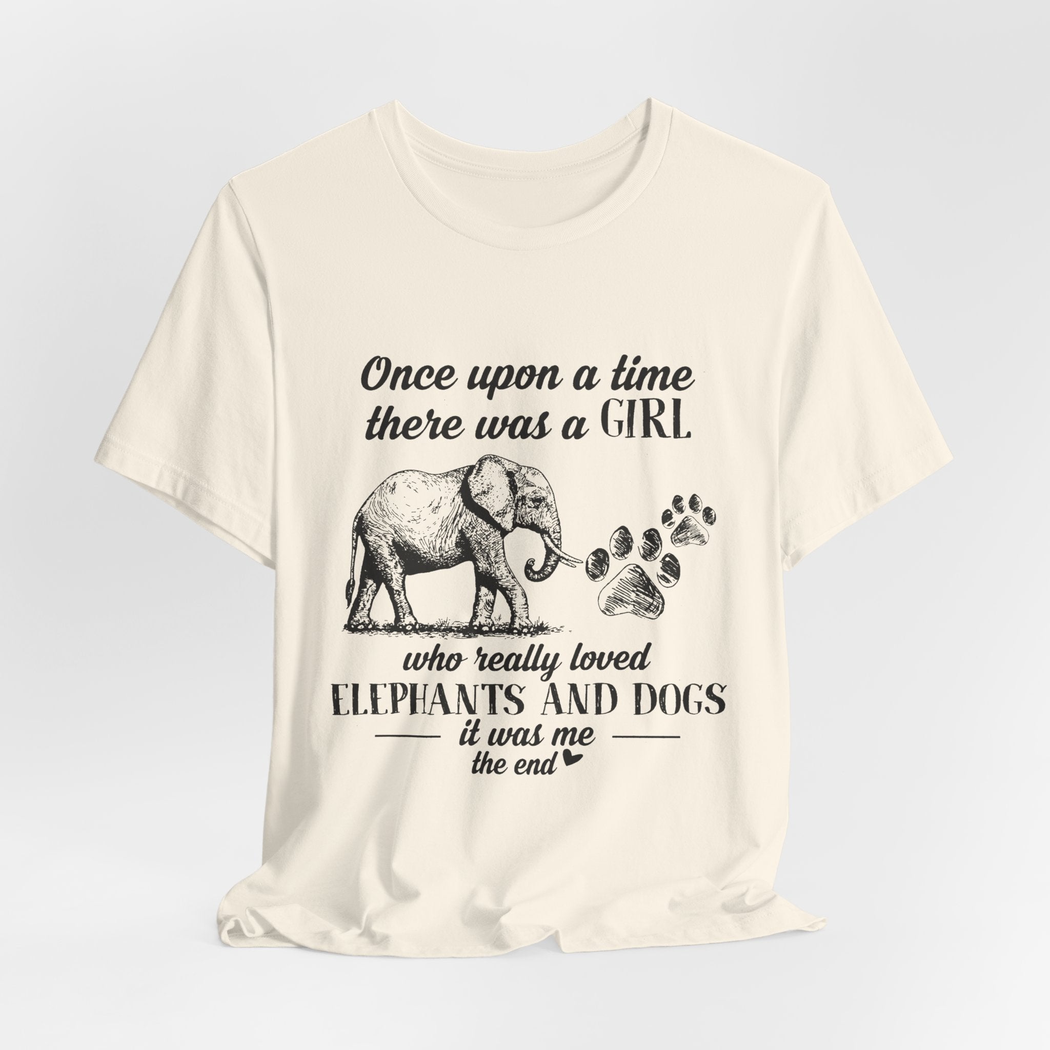 Once Upon A Time Elephant T-Shirt | Elephant Lover Gift