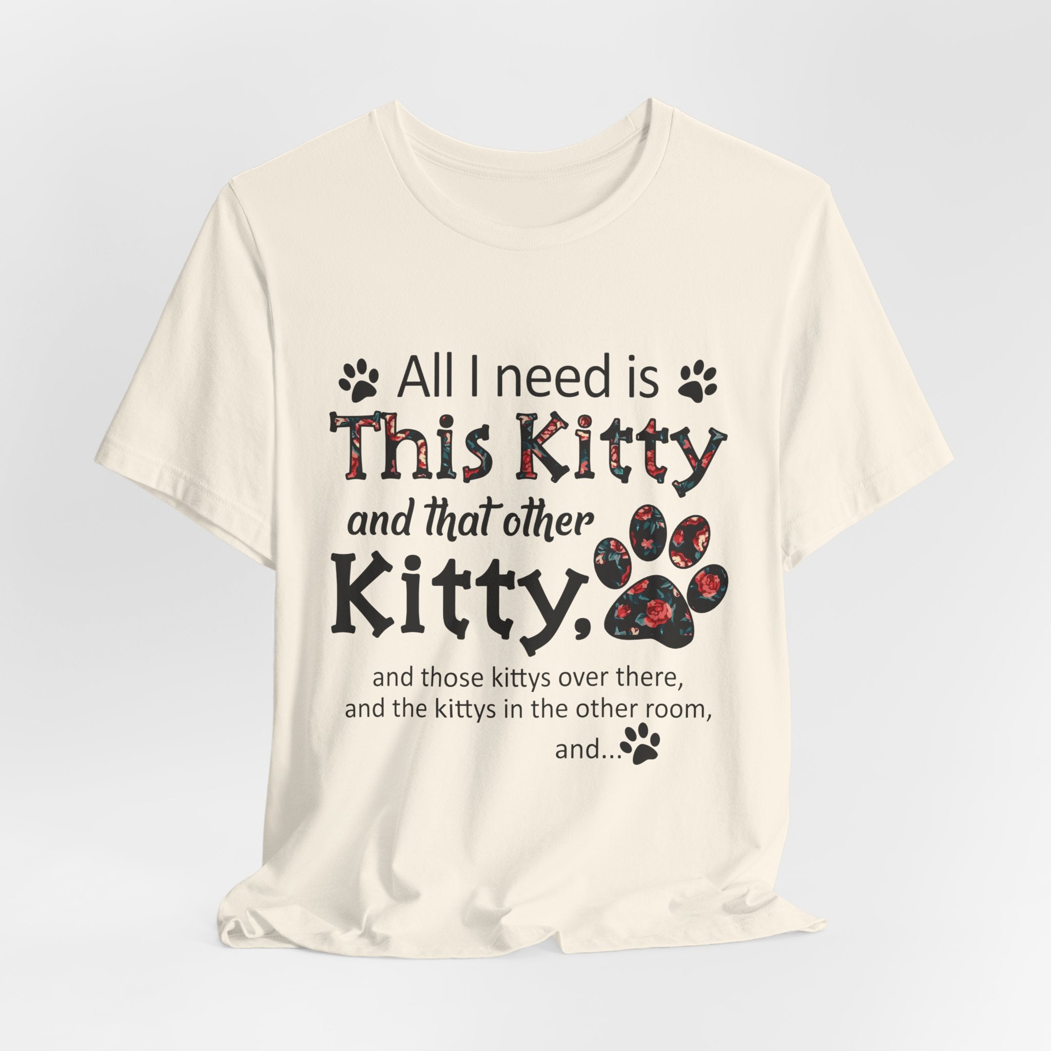 All I Need Is This Kitty T-Shirt | Crazy Cat Lover Gift
