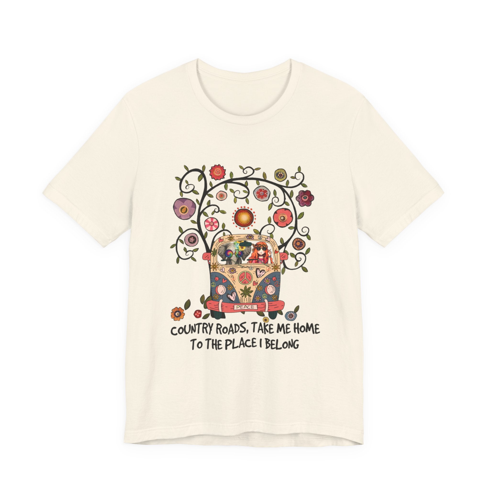 Country Roads Take Me Home T-Shirt | Hippie Soul Gift