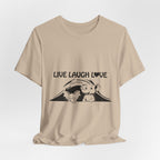 Live Laugh Love Elephants T-Shirt | Elephant Lover Gift