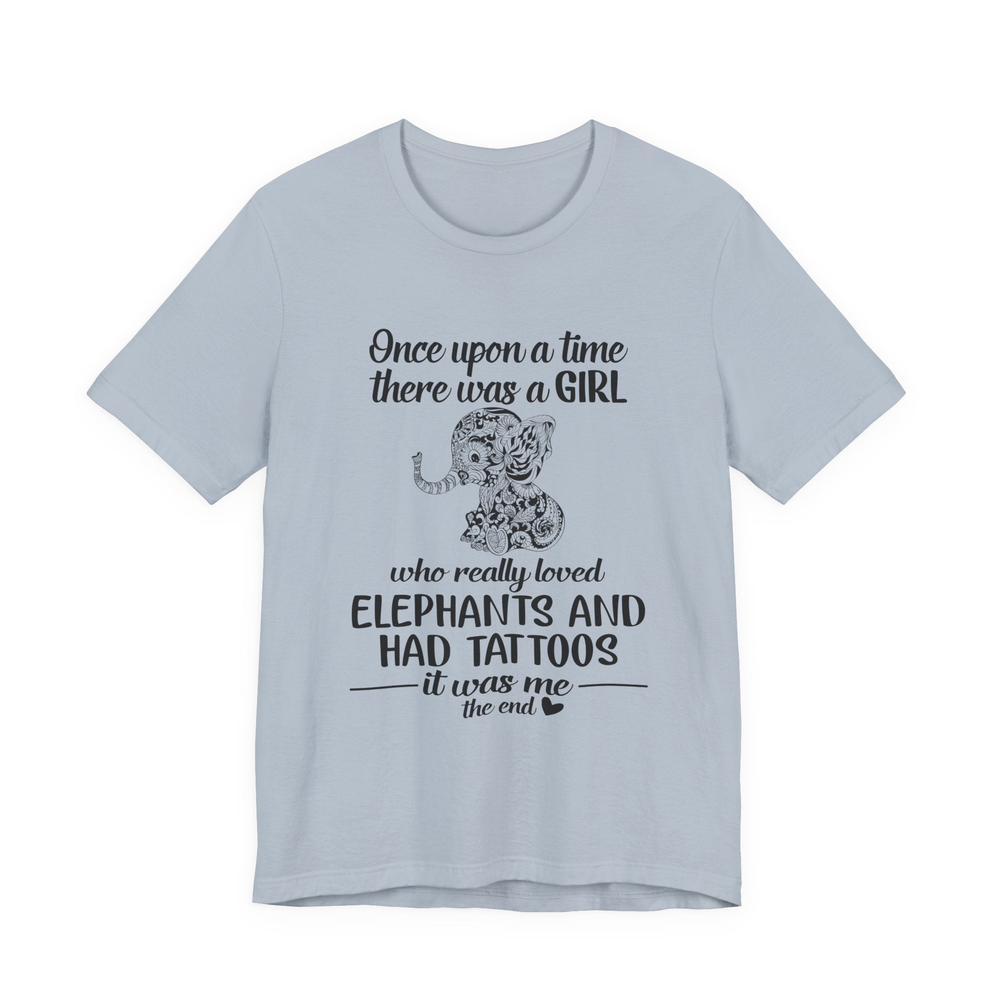 Girl Who Loved Elephants & Tattoos T-Shirt | Tattoo Lover Gift