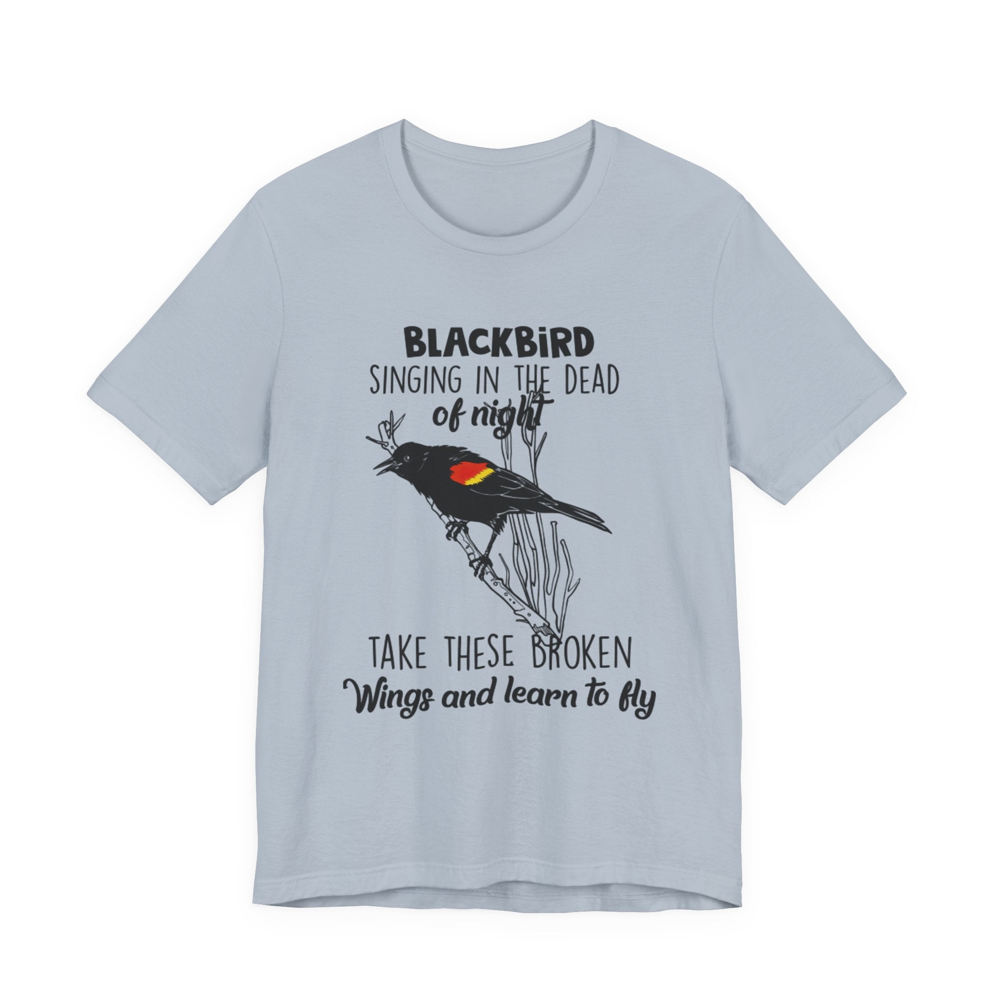 Blackbird Learn to Fly T-Shirt | Free Spirit Hippie Gift