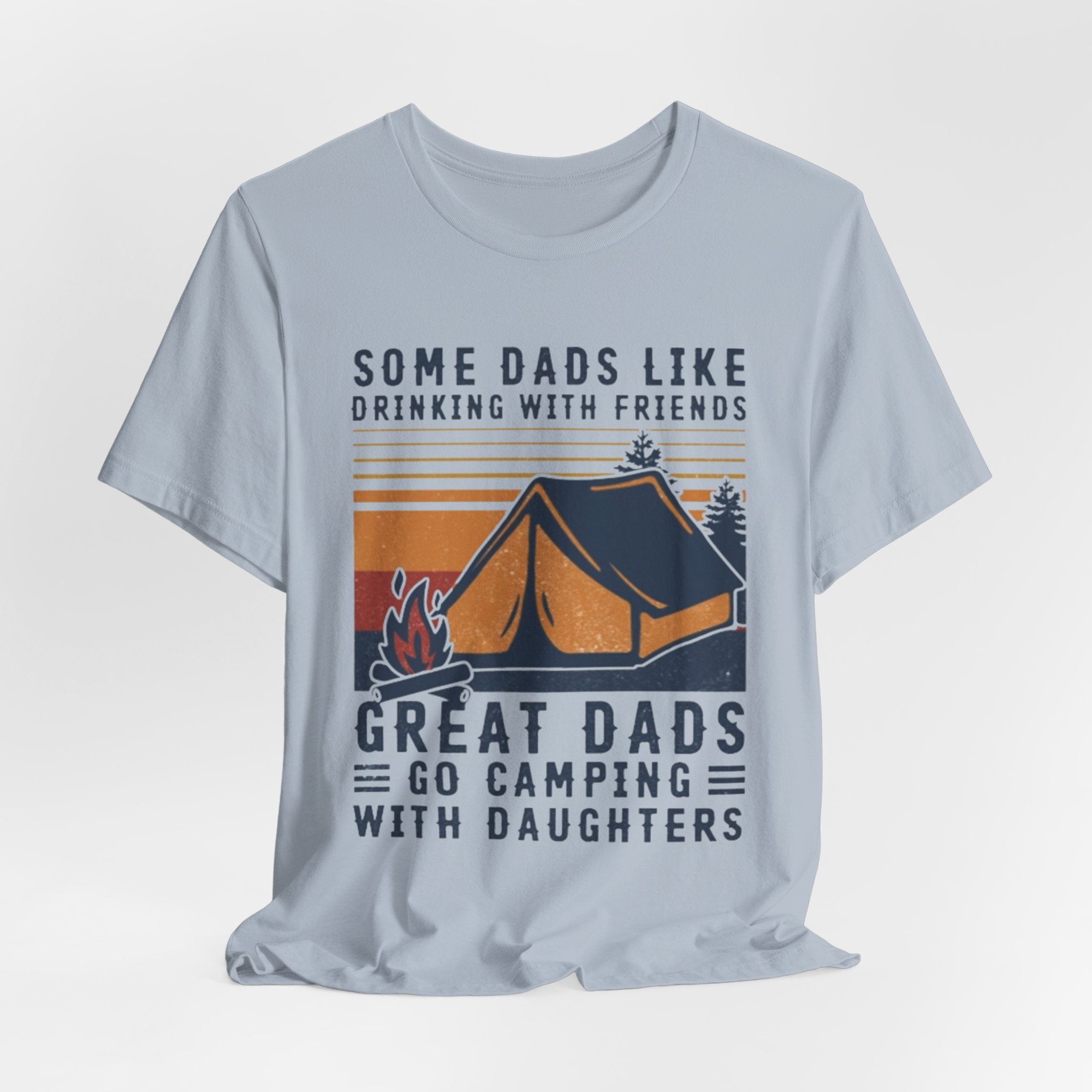 Great Dads Go Camping With Daughters T-Shirt | Camping Dad Gift