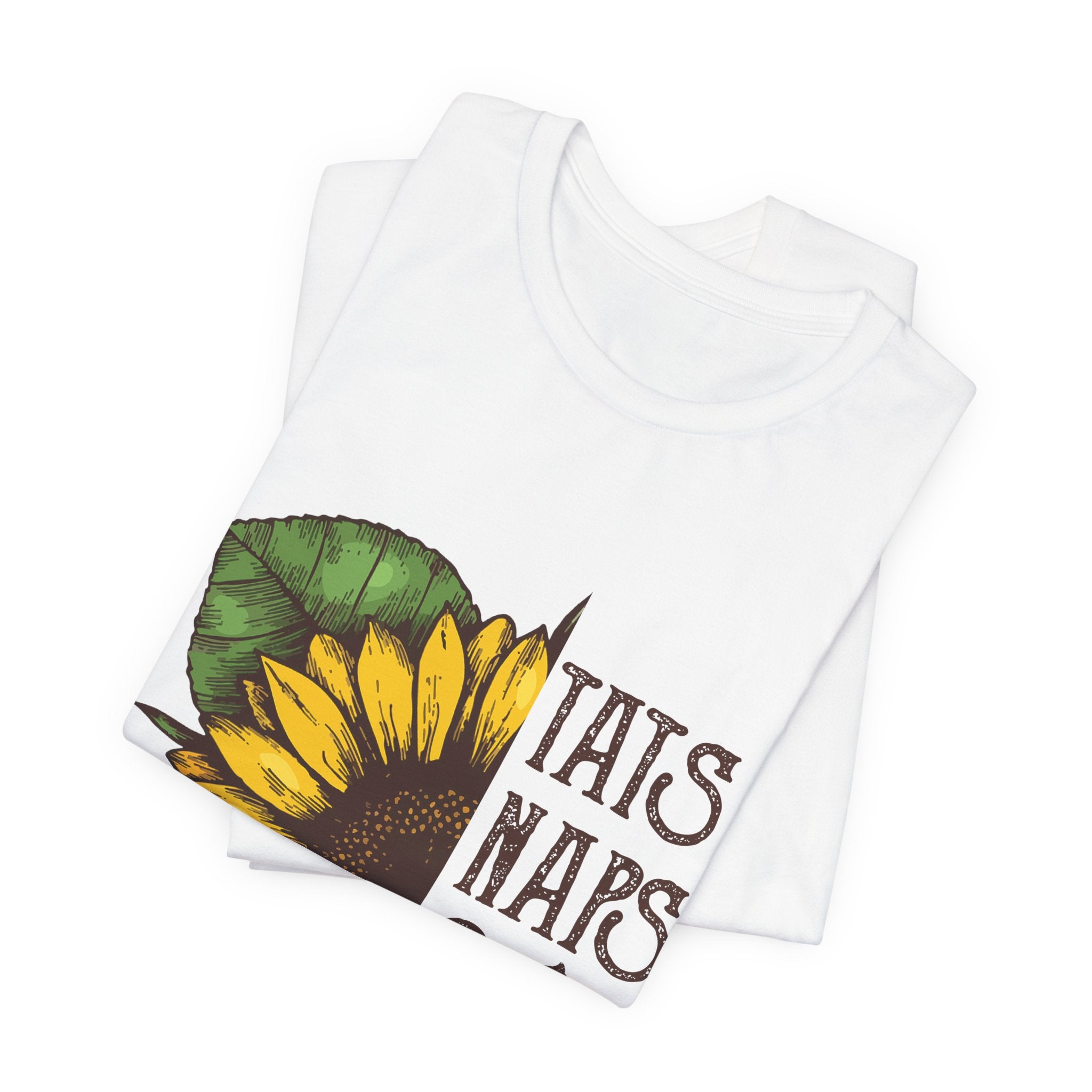 Sunflower TAIS NAPS & CAIS Tee | Cat Lover Gift