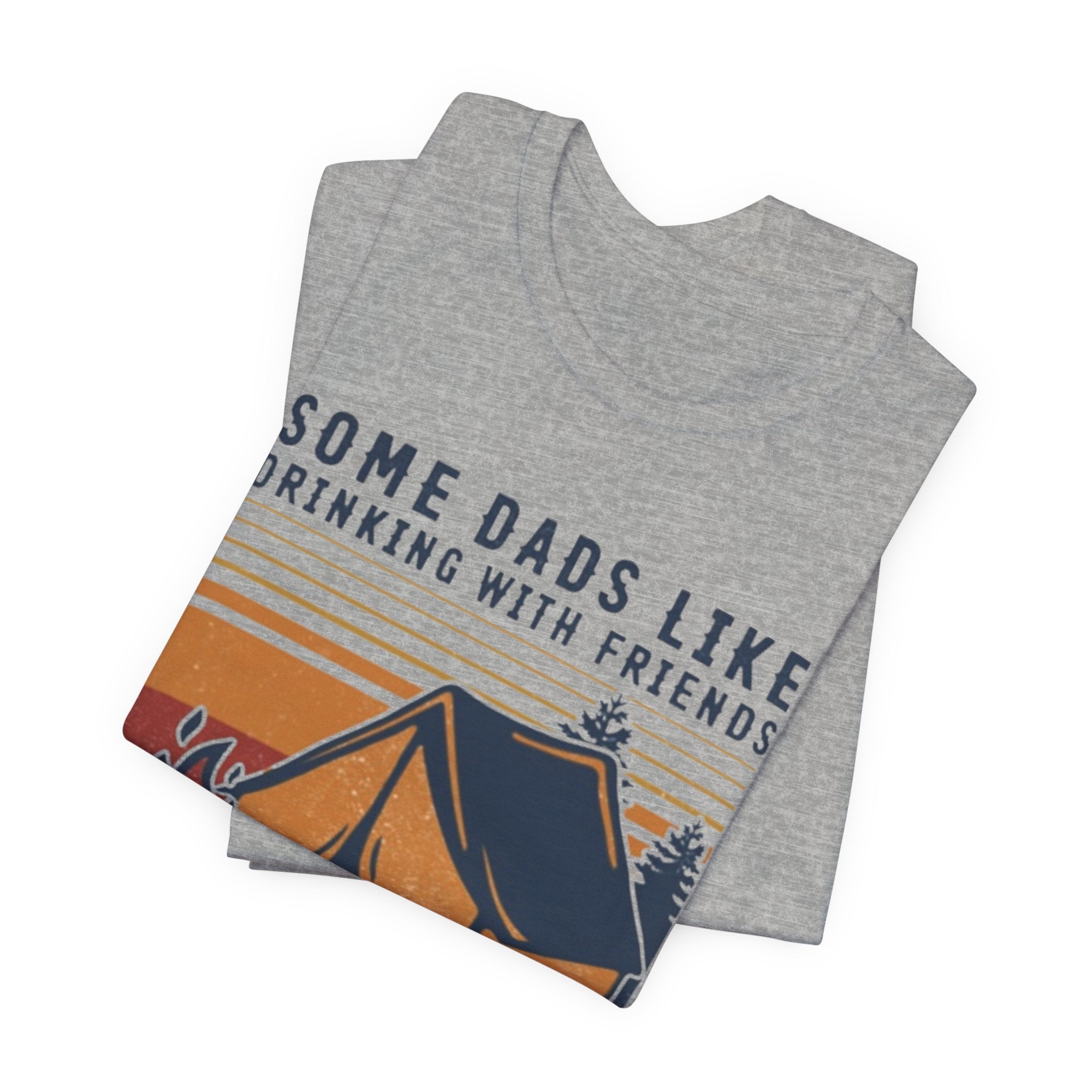 Great Dads Go Camping With Daughters T-Shirt | Camping Dad Gift