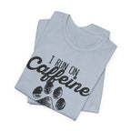 I Run On Caffeine Cat Hair & Cuss Words T-Shirt | Cat Lover Gift